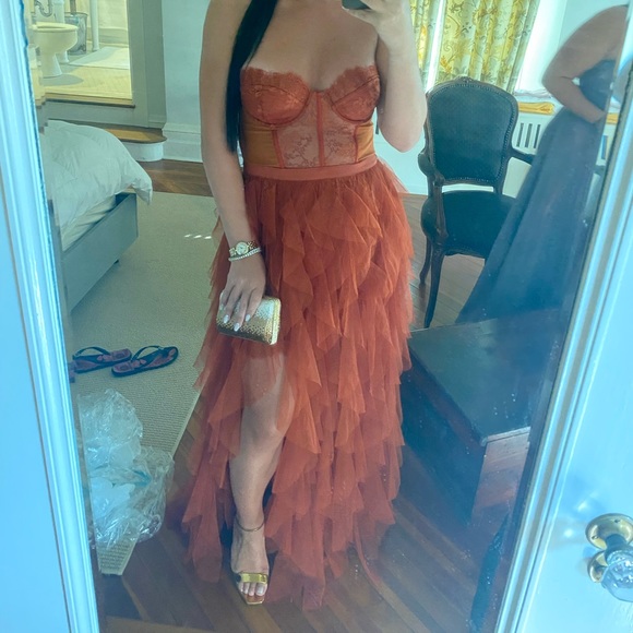 FOR LOVE AND LEMONS BUSTIER GOWN SZ L - Picture 4 of 4